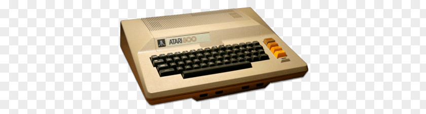 Vintage Atari 800 PNG 800, brown and black electric typewriter clipart PNG