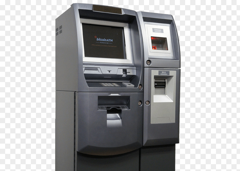 Bitcoin Machine ATM Cryptocurrency Wallet Automated Teller PNG