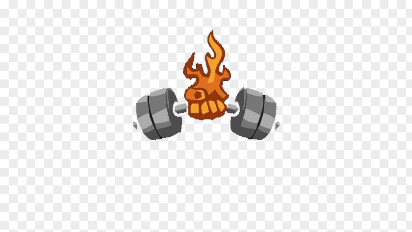 Creative Flames Grasping Dumbbells Dumbbell Physical Fitness Bodybuilding Designer PNG