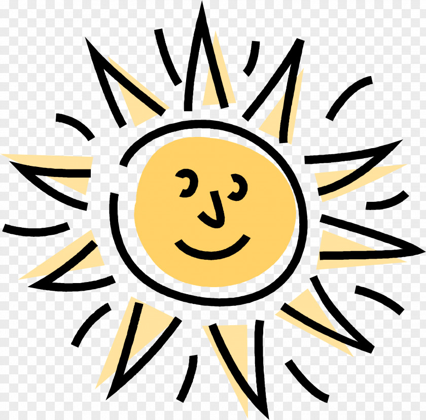 Hand Painted Sun Expression Vector Smiley Royalty-free Clip Art PNG