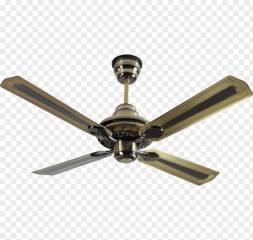 Fan Ceiling Fans Brass Havells PNG