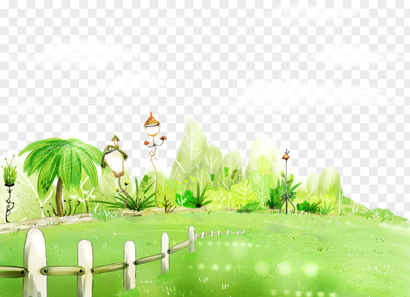 Green Fields Wallpaper PNG