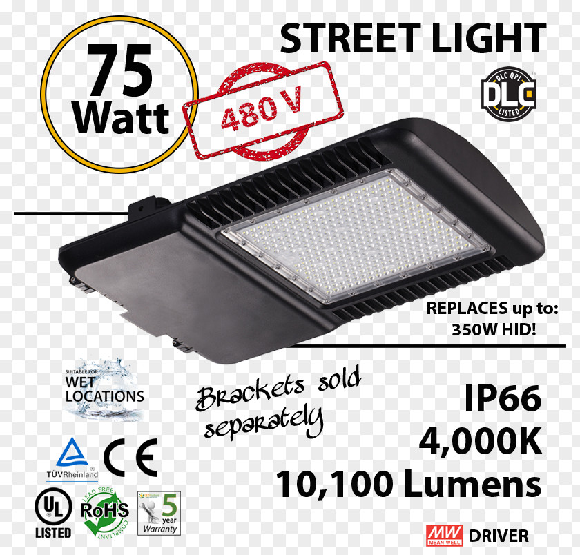 Luminous Efficiency LED Street Light Lighting High-intensity Discharge Lamp Fixture PNG