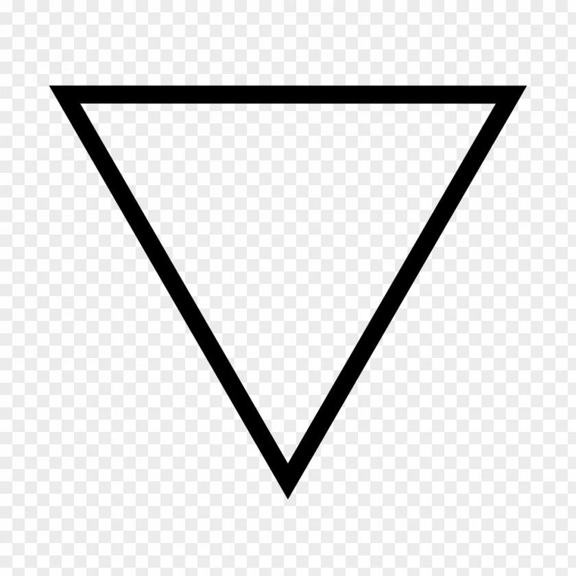 Triangle Element Water Alchemical Symbol Classical Alchemy PNG