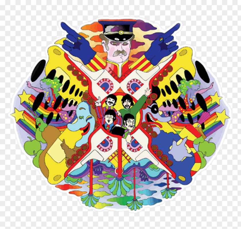 Yellow Submarine The Beatles Sgt. Pepper's Lonely Hearts Club Band PNG