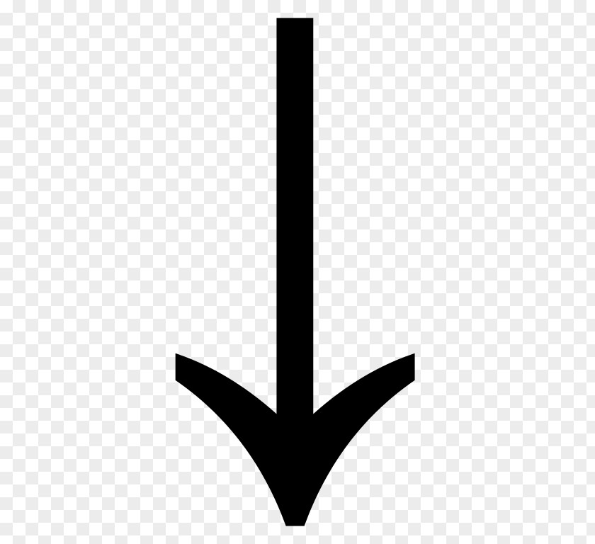 Blackandwhite Symbol Arrow PNG