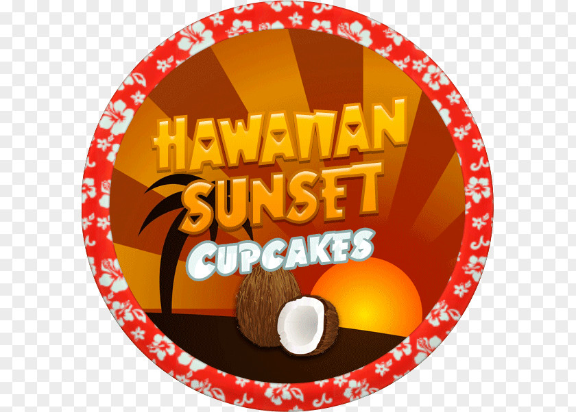 Hawaiian Sunset Logo Brand Food Font PNG