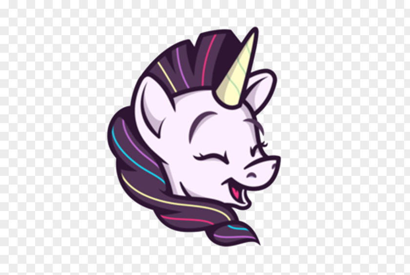 Lovely Unicorn Logo Illustration PNG