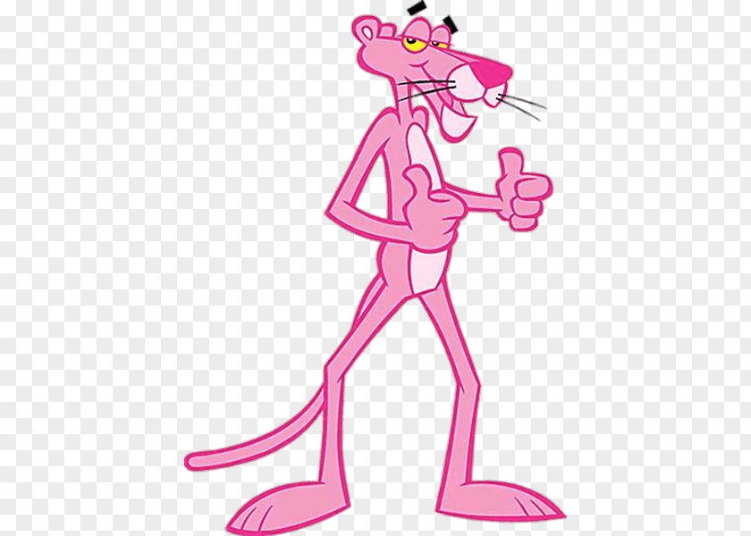 Pink Creative The Panther Thumb Signal Woodstock Snoopy PNG