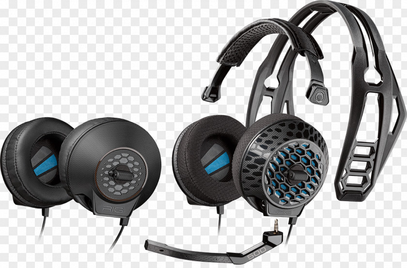 Plantronics Gaming Headset RIG 500E Video Games ESports PC Game PNG
