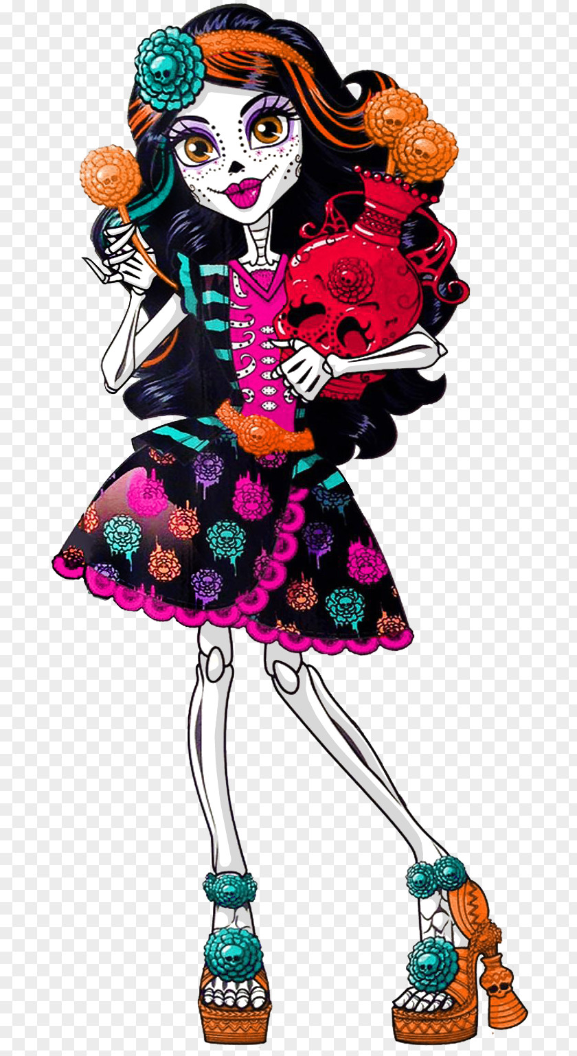 Class Room Monster High Skelita Calaveras Doll Toy Ghoul PNG