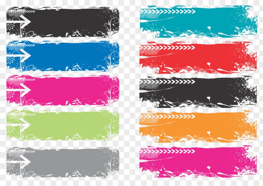 Flag Banner Vector Web Page Layout PNG