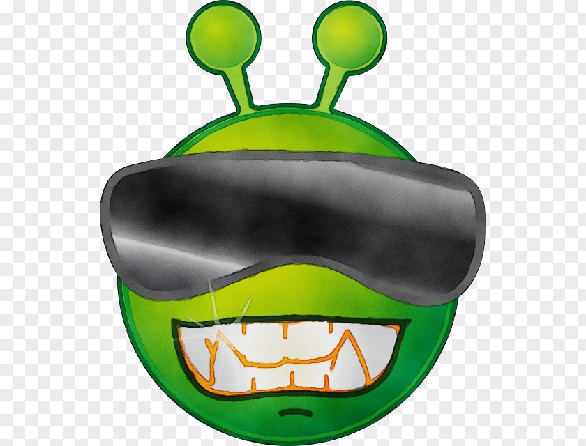 Smile Green Emoticon PNG
