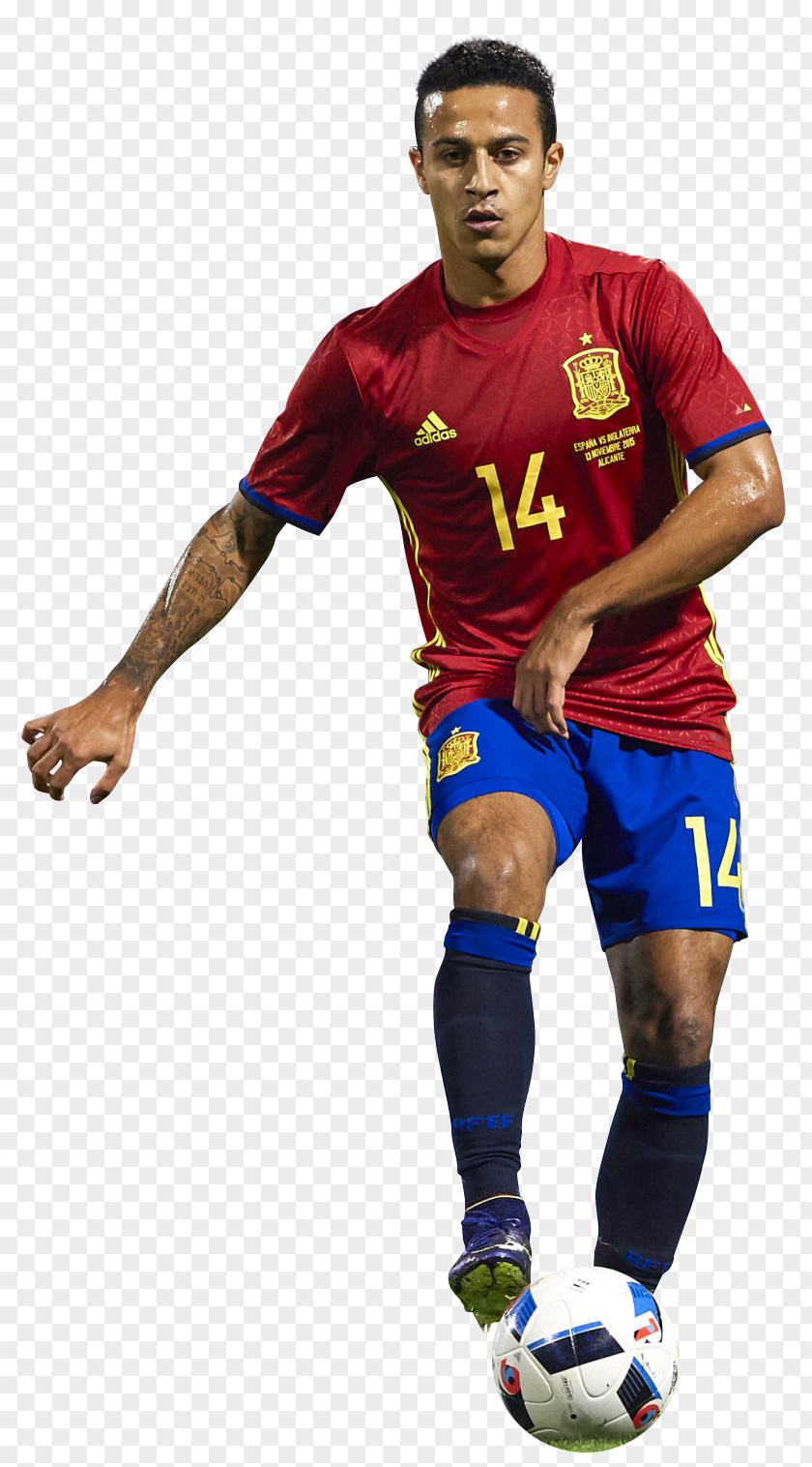 Thiago Alcántara Football Player Jersey Sport PNG