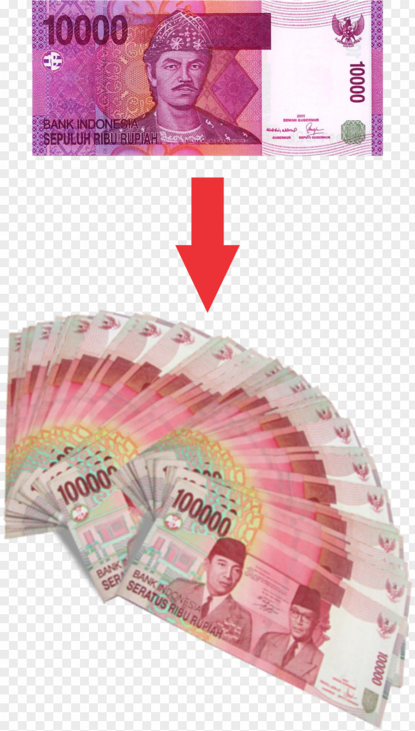 Banknote Cash Indonesian Rupiah Paper PNG
