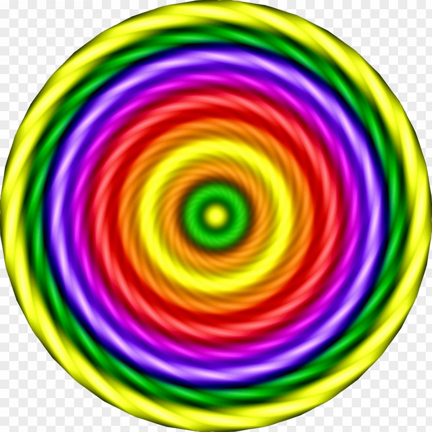 Color Spiral Circle Clip Art PNG