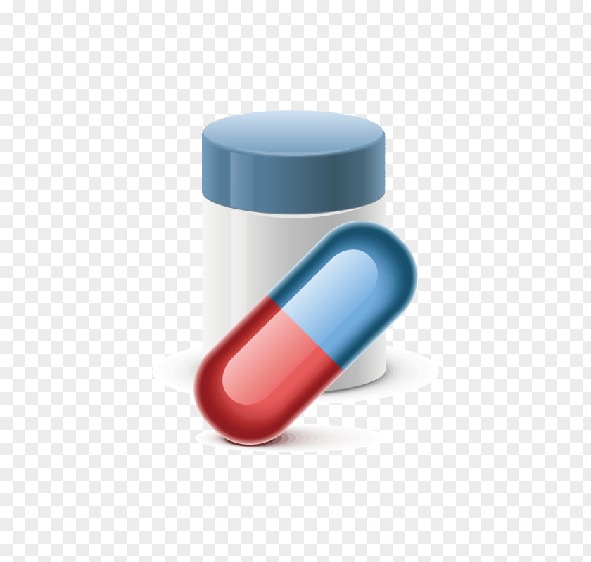 Pills And Pill Bottles Vector Material Pharmaceutical Drug Bottle Tablet PNG