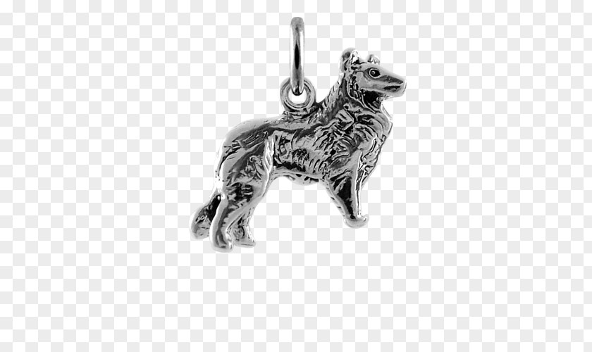 Silver Dog Breed Charms & Pendants Rough Collie Jewellery PNG
