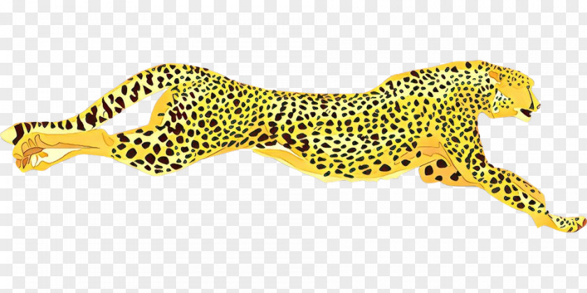 Tail African Leopard Cartoon Cat PNG