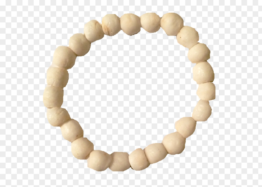 White Chalk Bracelet Bead PNG