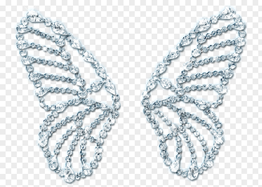 Butterfly Diamond Jewellery Wing Earring PNG