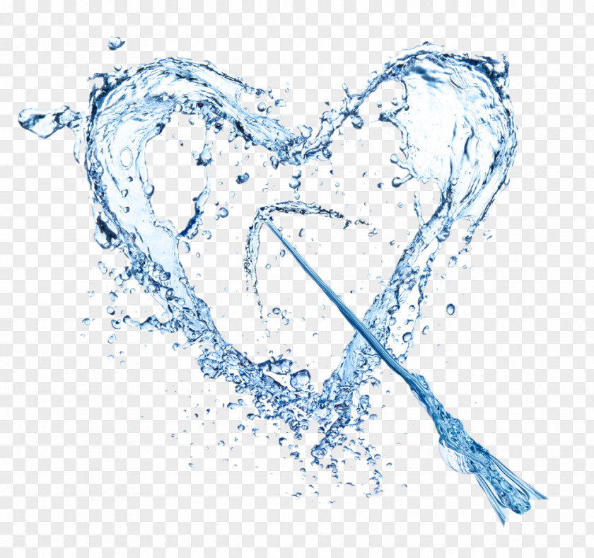 Creative Stone Mandrel Drinking Water Stock Photography Heart Drop PNG