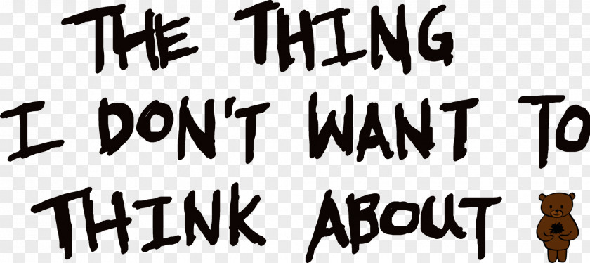 Don't Wanna Think Logo The Thing Brand Font PNG