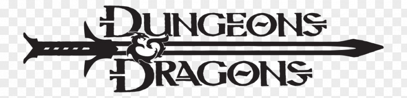 Dungeons And Dragons & World Logo Gun Barrel Black PNG