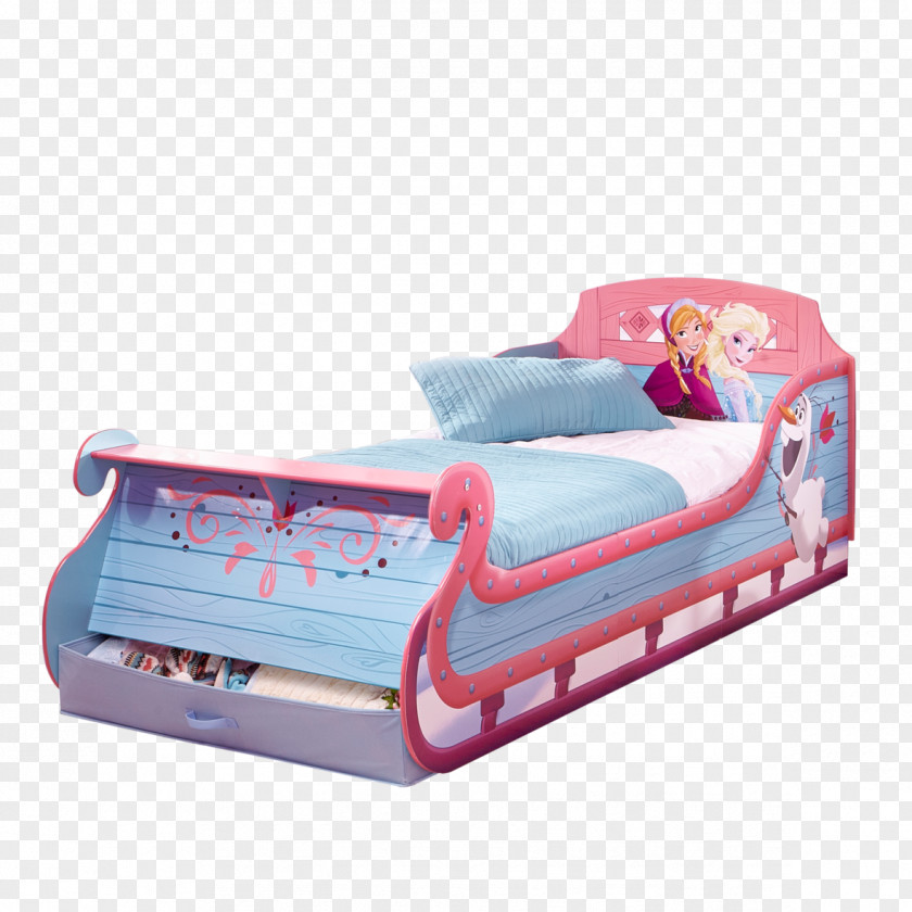 Elsa Anna Toddler Bed Bedroom PNG