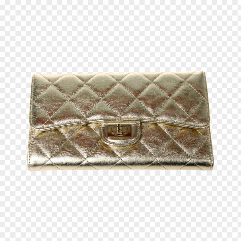 Golden Female Models Chanel Bag Quilted Wallet Handbag Coin Purse Fashion PNG