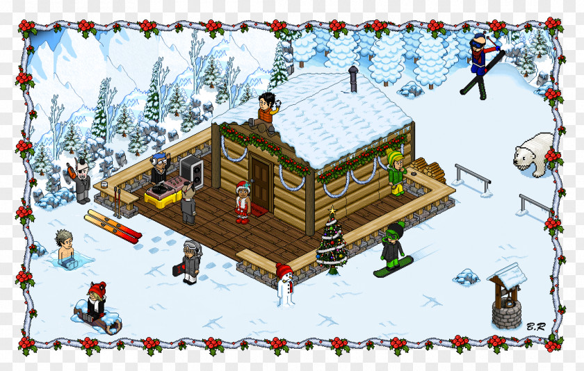 Hayden Panettiere Habbo Avatar Game Christmas PNG