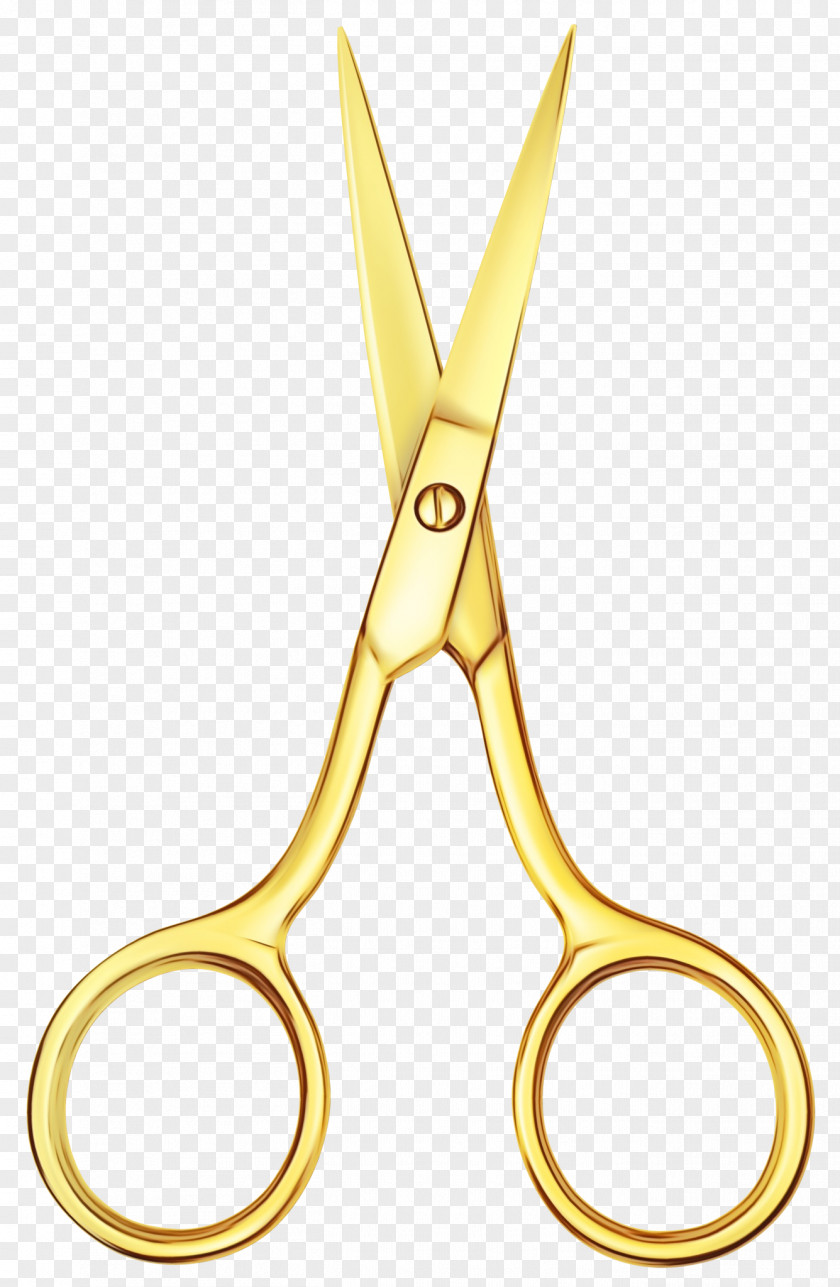 Scissors Gold Hair Icon PNG