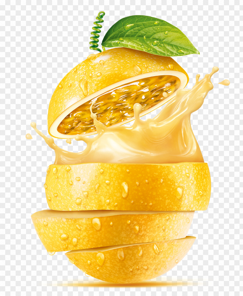 Sliced ​​lemon Juice Splash Effect Cocktail Dried Fruit PNG