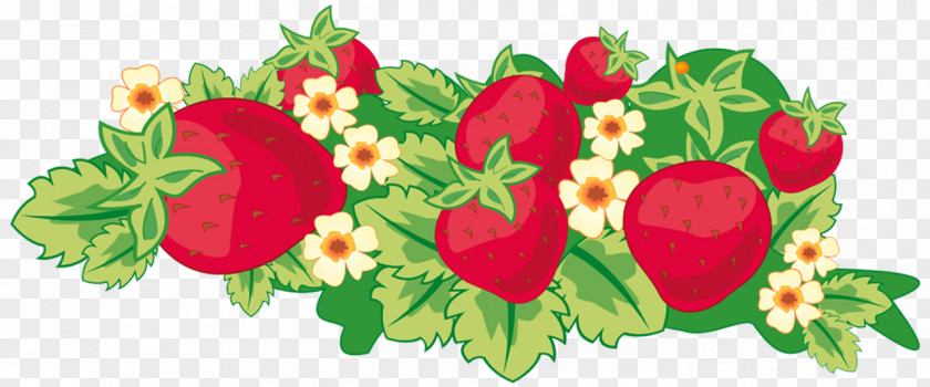 Strawberry Floral Design Infant PNG