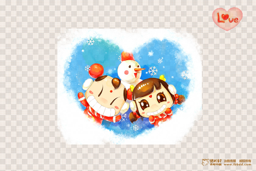 Cartoon Illustration Falling In Love Desktop Environment Sudhana Wallpaper PNG