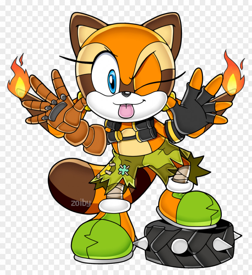 Raccoon Sonic The Hedgehog Charmy Bee Rush Adventure 2 Character PNG