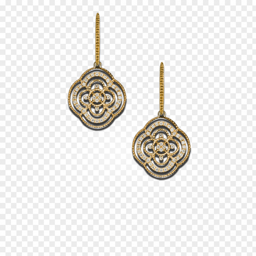 Silver Locket Earring 01504 Body Jewellery PNG