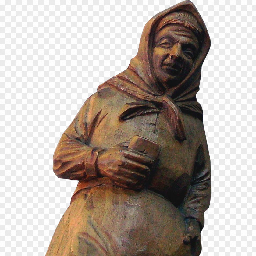 Woman's Day Wood Carving Sculpture Art Titanic PNG