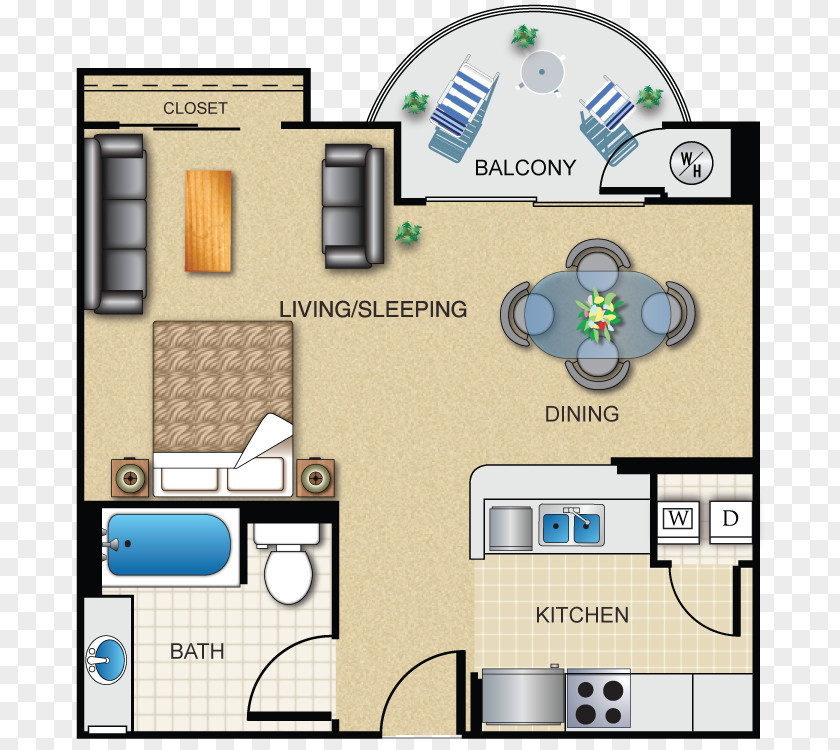 Apartment Floor Plan Studio House Loft PNG