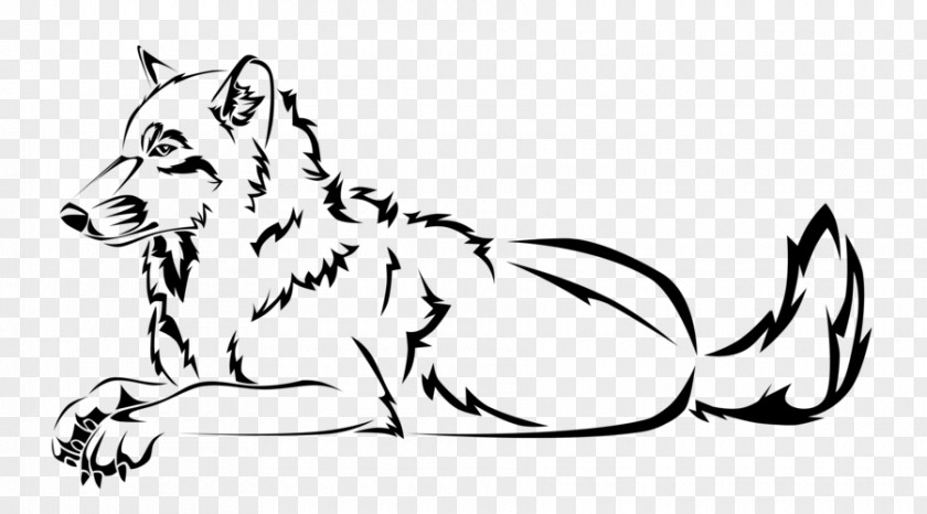 Dog Whiskers Wolf Walking Red Fox Tattoo PNG