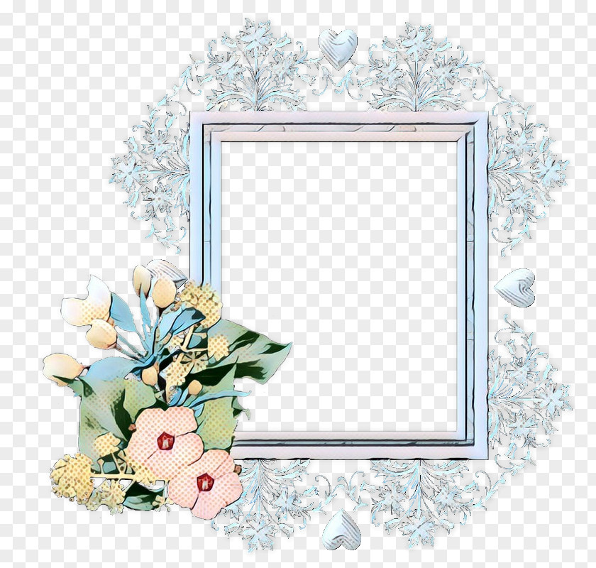 Floral Design Picture Frames Rectangle Image PNG