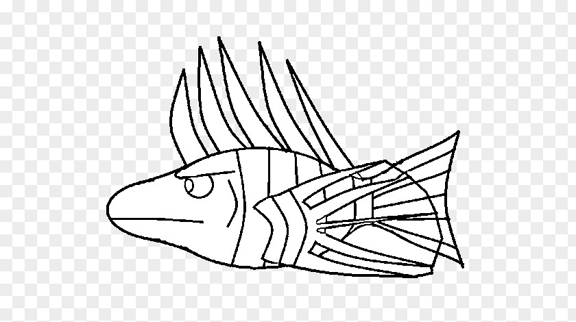 Lionfish Coloring Page Spotfin Red Angelfish Common Carp PNG