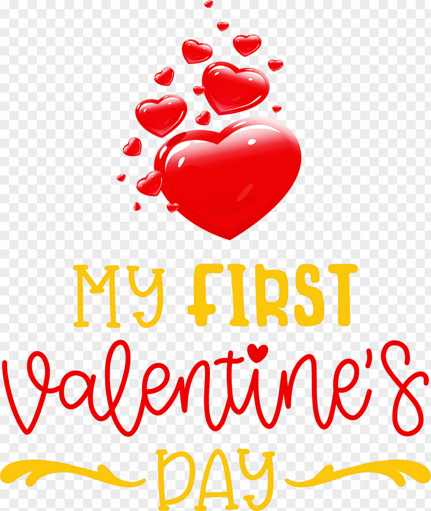 My First Valentines Day Quote PNG