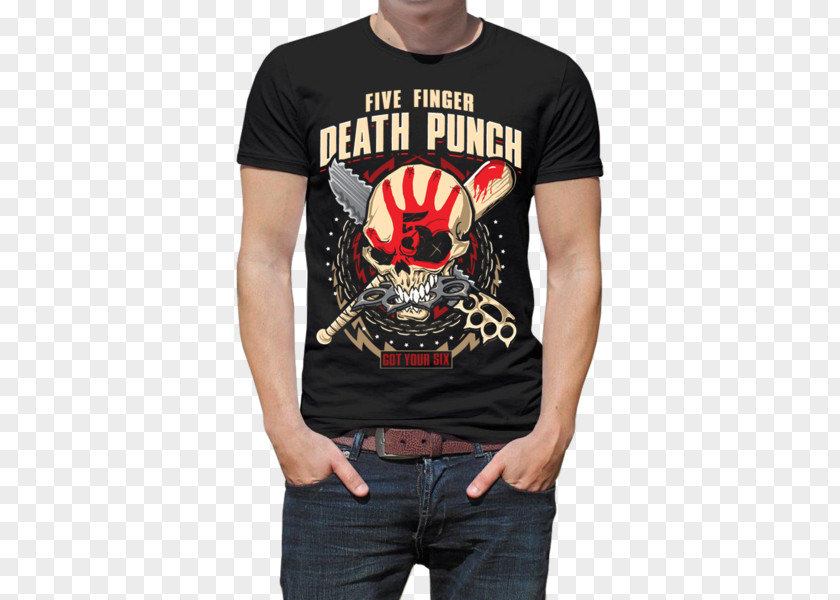 T-shirt Five Finger Death Punch Iron Fist The Way Of Clothing PNG