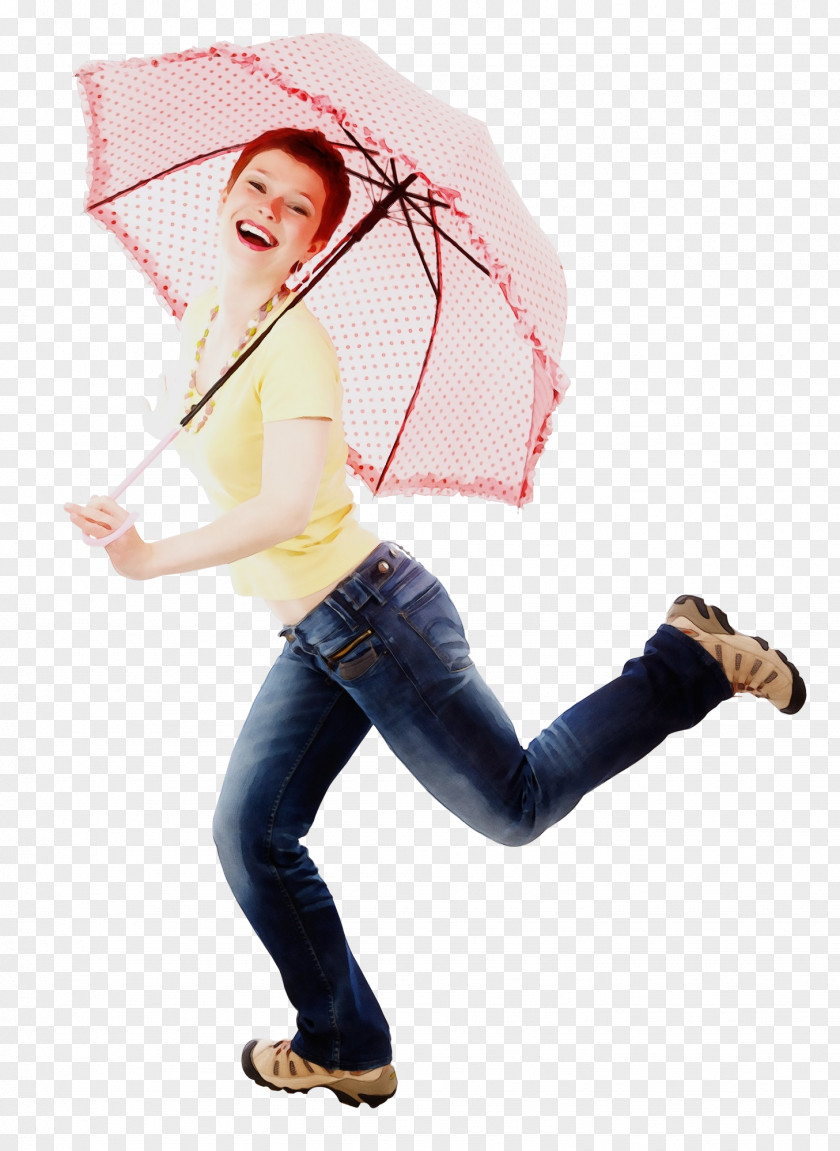 T-shirt Umbrella Scoop Neck Lady PNG