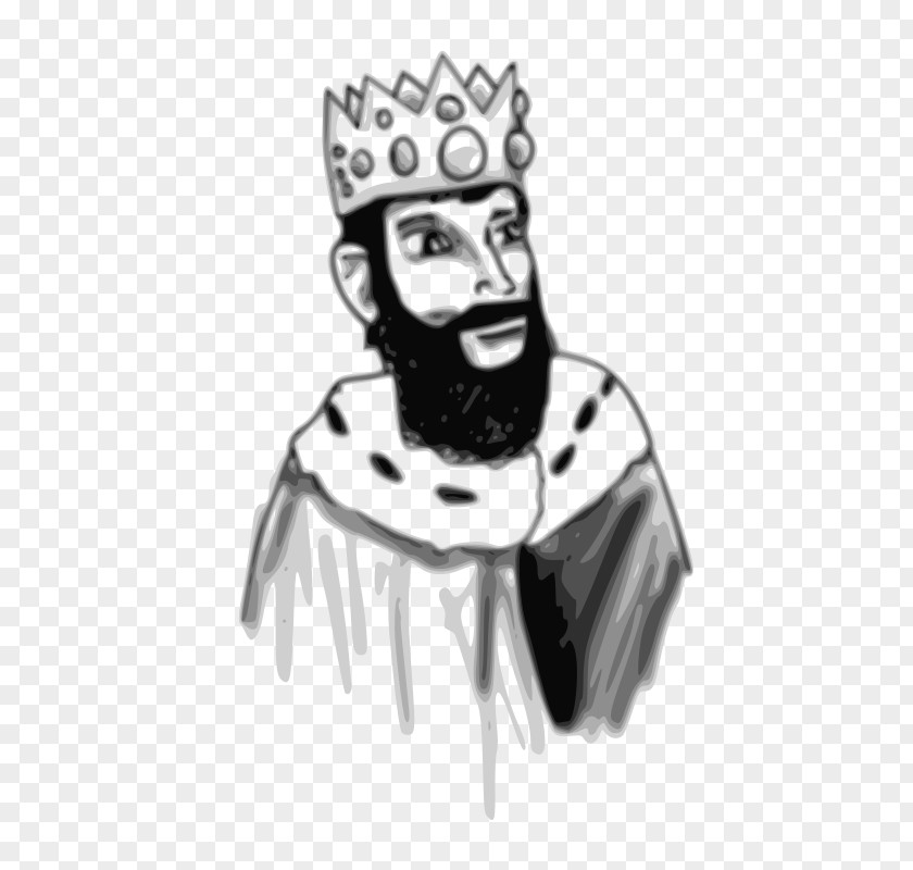 King Black And White Throne Clip Art PNG