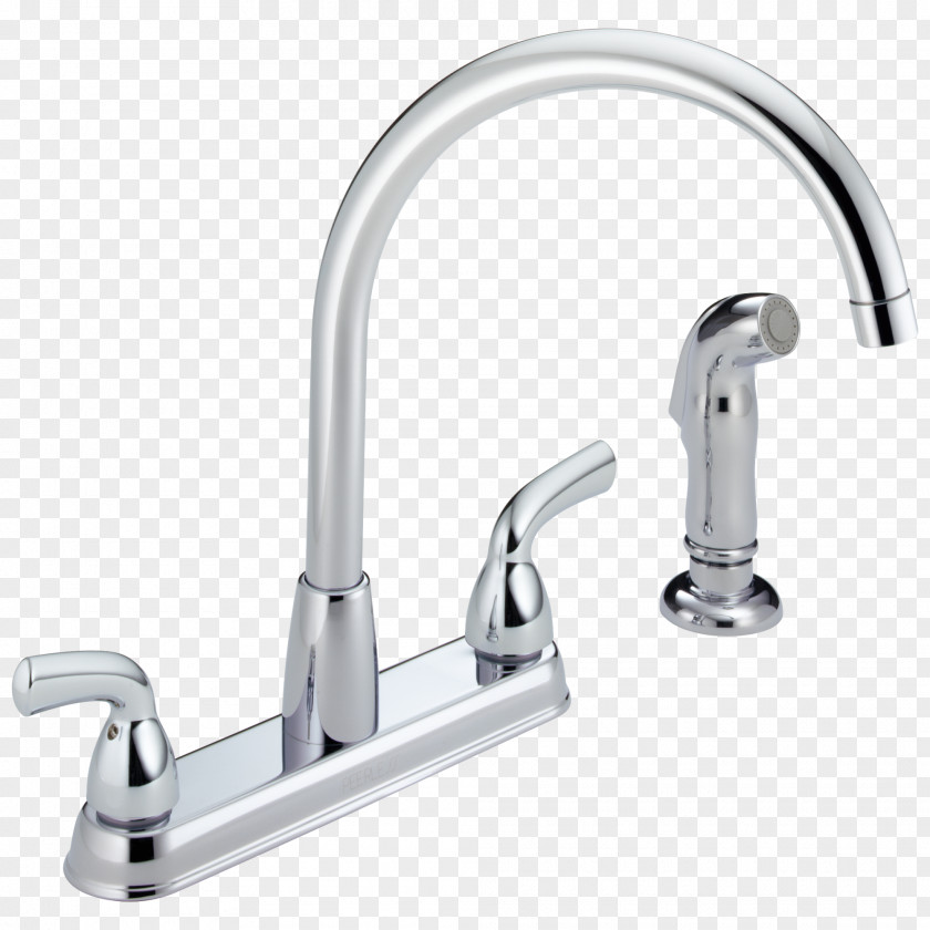 Faucet Tap Sink Kitchen Moen Stainless Steel PNG