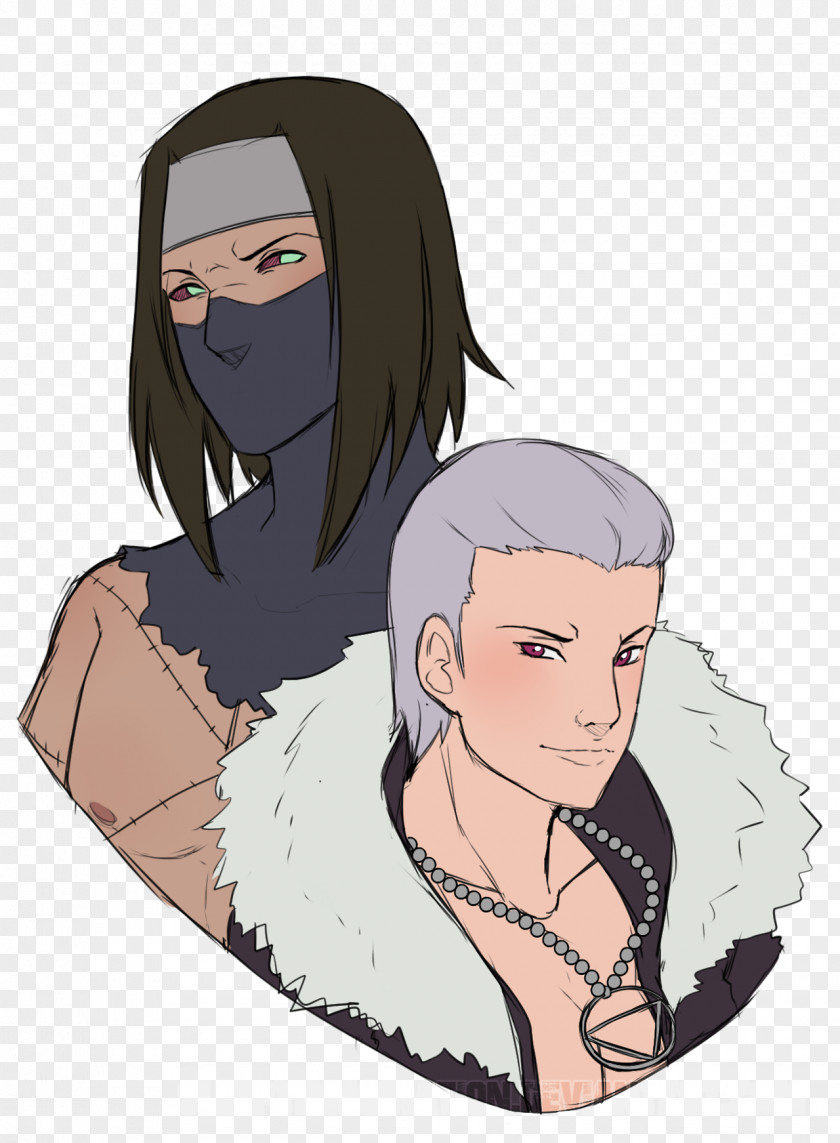 Kakuzu Hidan Akatsuki Facial Hair Art PNG