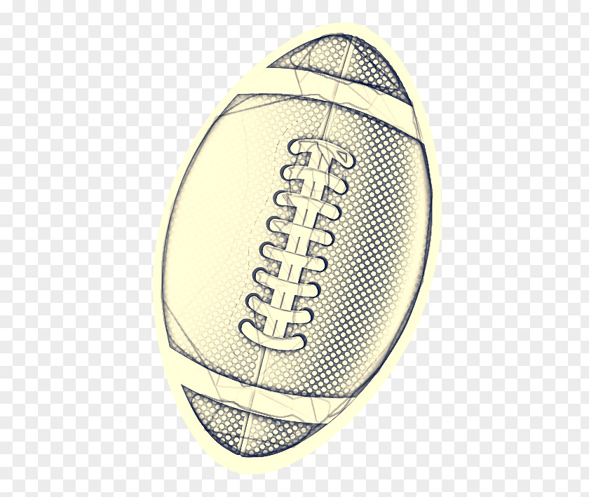 Metal Logo Rugby Ball Football PNG