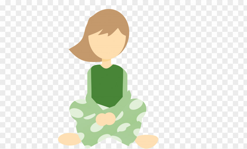 Mindfulness And Meditation Sitting Woman Clip Art PNG